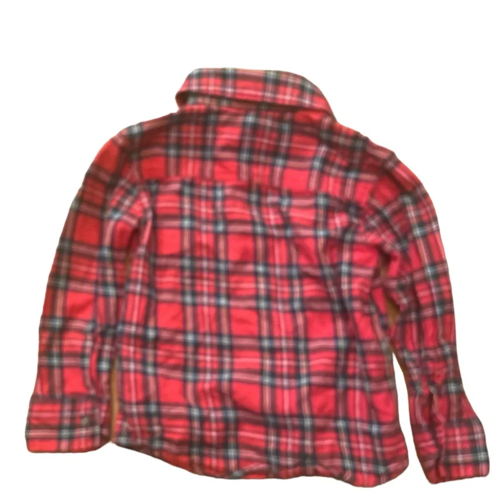 Carters Toddler Boys Red‎ Plaid Flannel Button Front Shirt 2T Long Sleeve